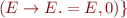 $(E\rightarrow E.=E,0)\}$