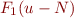 $F_1(u-N)$