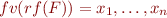 $fv(rf(F)) = x_1,\ldots,x_n$