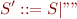 \begin{equation*}
   S' ::= S | ""
\end{equation*}