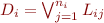 $D_i = \bigvee_{j=1}^{n_i} L_{ij}$