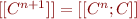 $[[C^{n+1}]] = [[ C^n ; C]]$