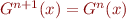 $G^{n+1}(x)=G^n(x)$